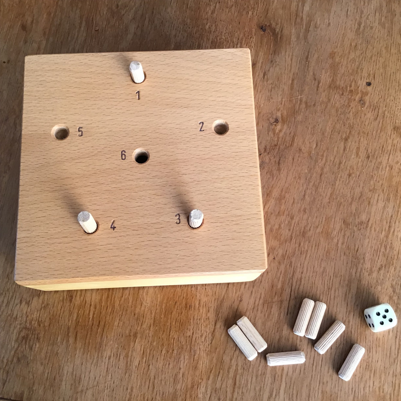 Pokerkistje oudhollands spel - hout - oud Hollands pokerspel