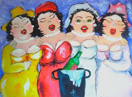 Workshop Dikke Dames schilderen
