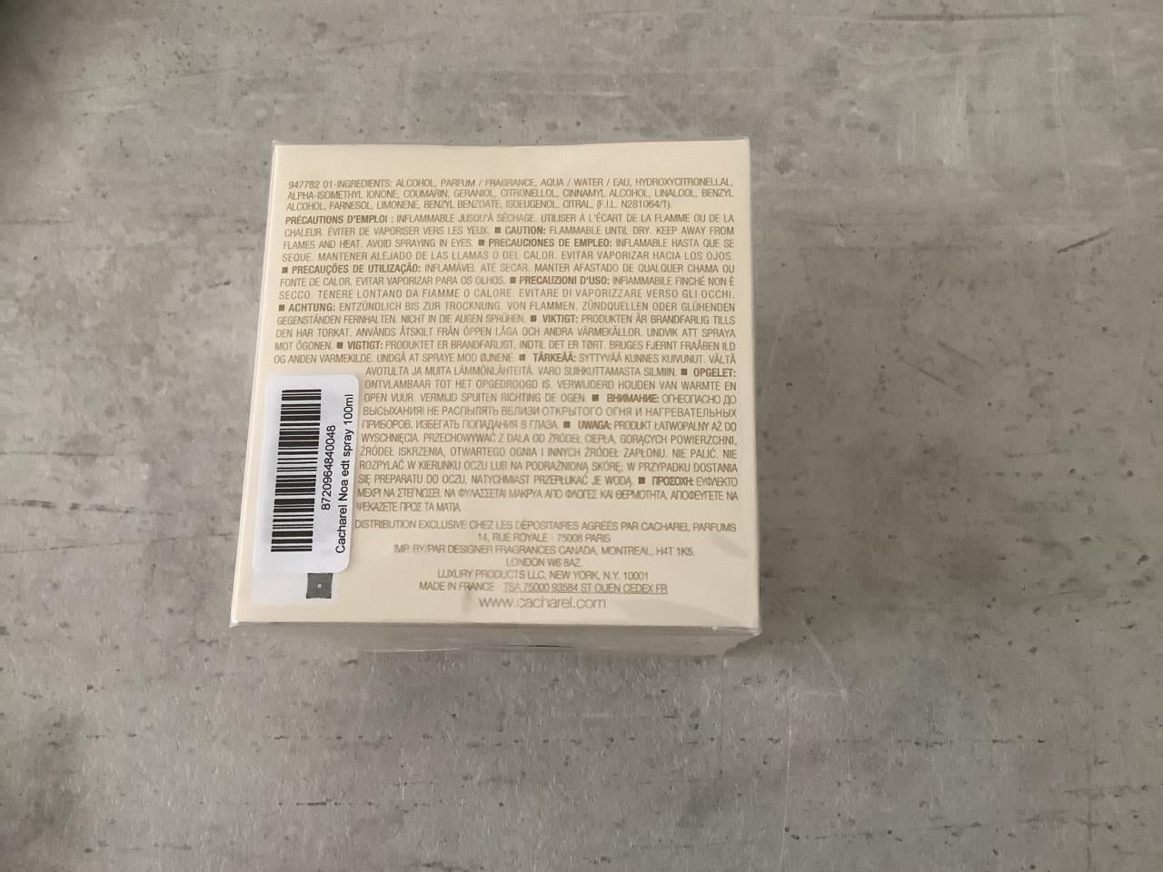 Nieuw: Cacharel Noa EDT 100 ml = in gesealde verpakking
