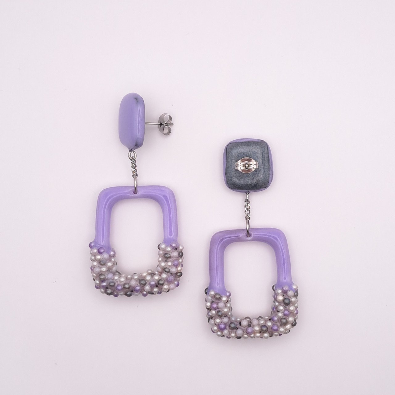 Elegante rechthoekige oorhangers