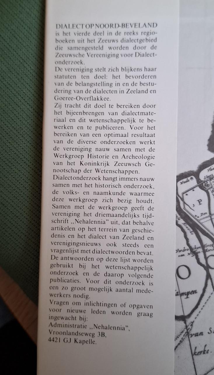 Dialect op Noord-Beveland, door E.J. van den Broecke-de Man en A. Francke