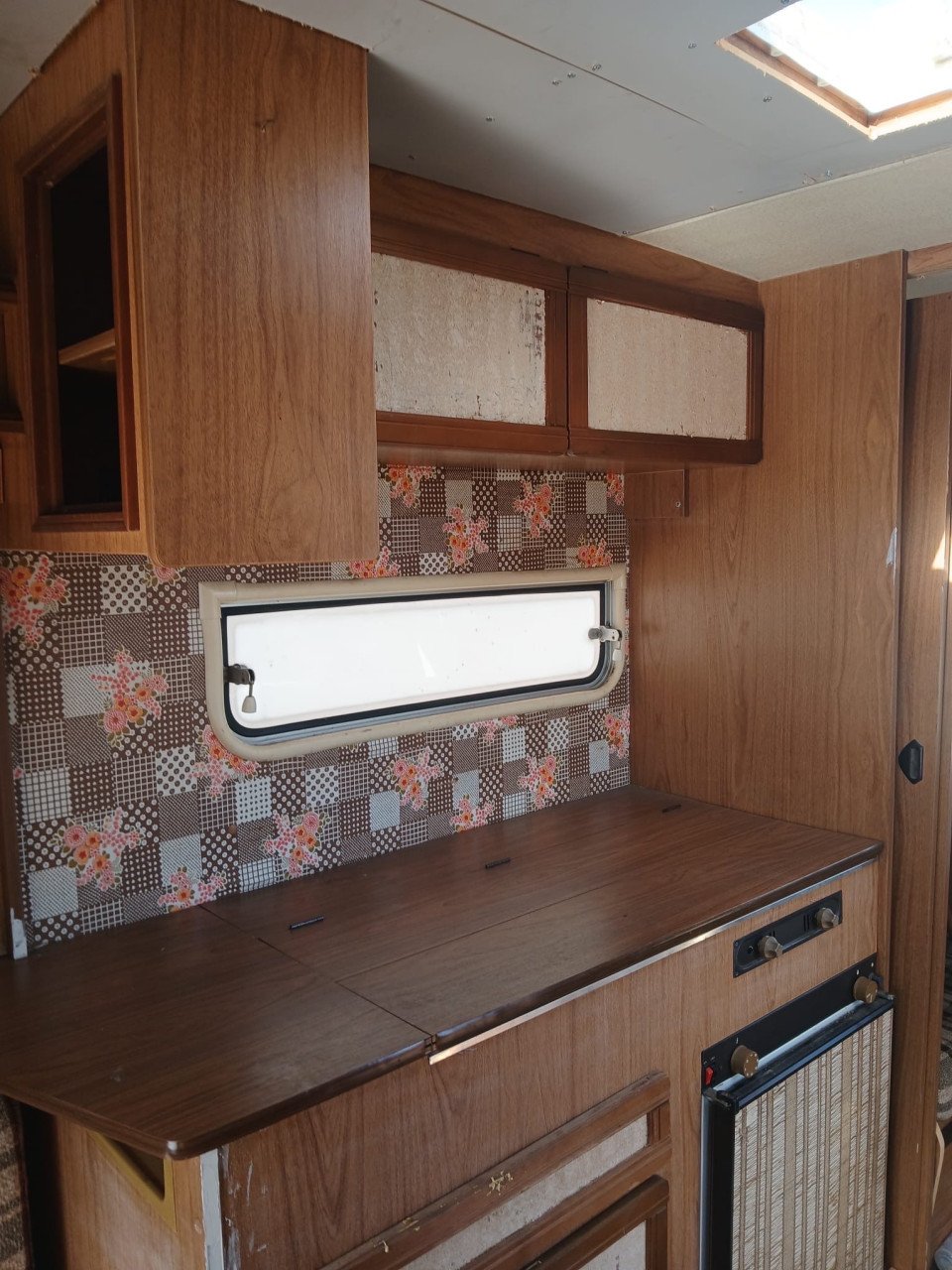 Oude caravan