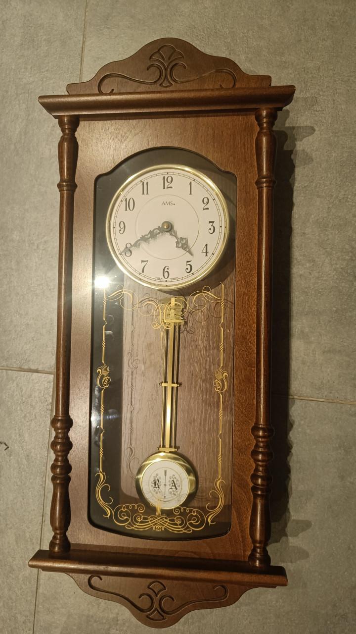 Eiken wandklok op batterijen