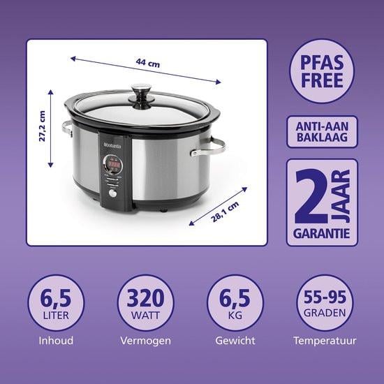 Brabantia slowcooker als nieuw