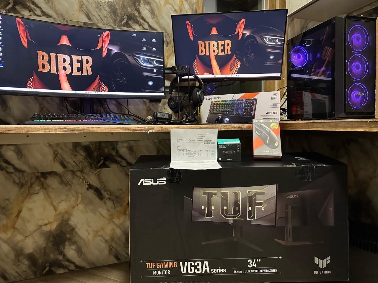 Complete Gaming PC inclusief tweede scherm