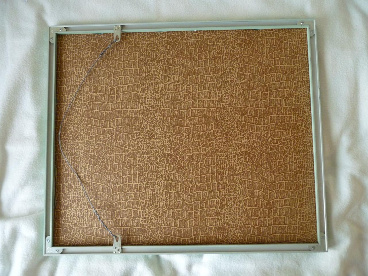 Merklap alfabet in lijst 54x45 cm - voltooid borduurwerk