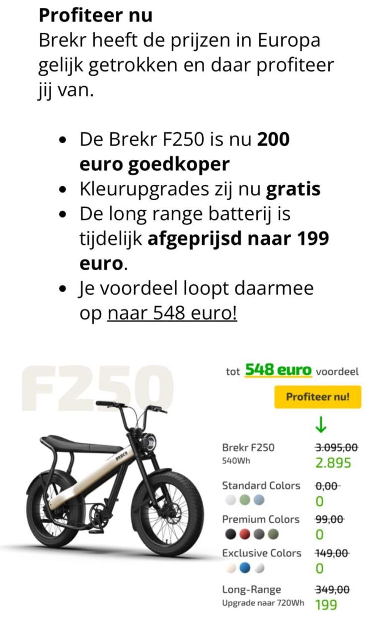 BREKR F250 stoere E-BIKE