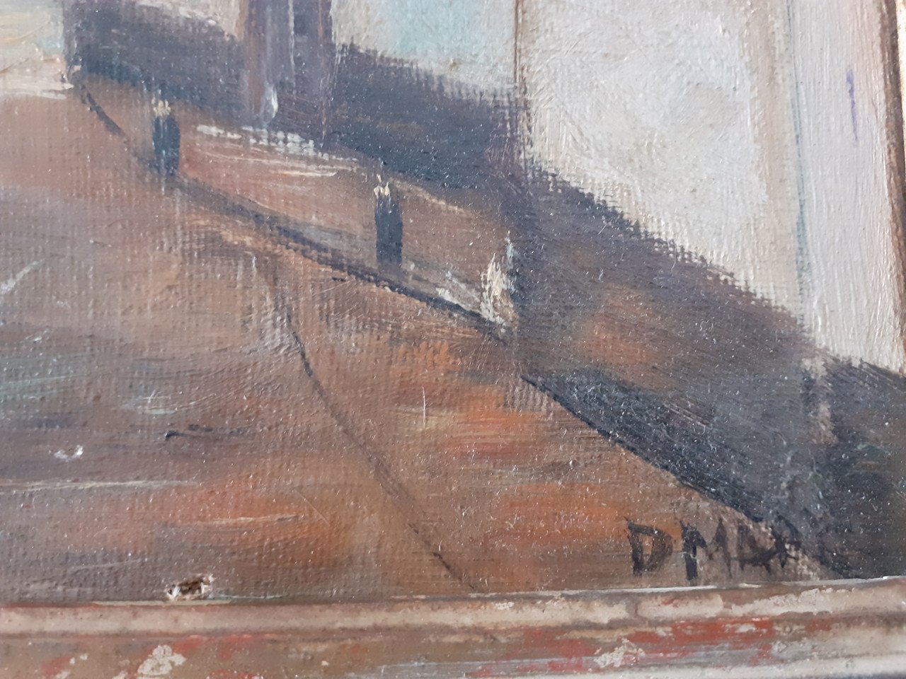 Schilderij Noord Havenpoort Zierikzee Antiek