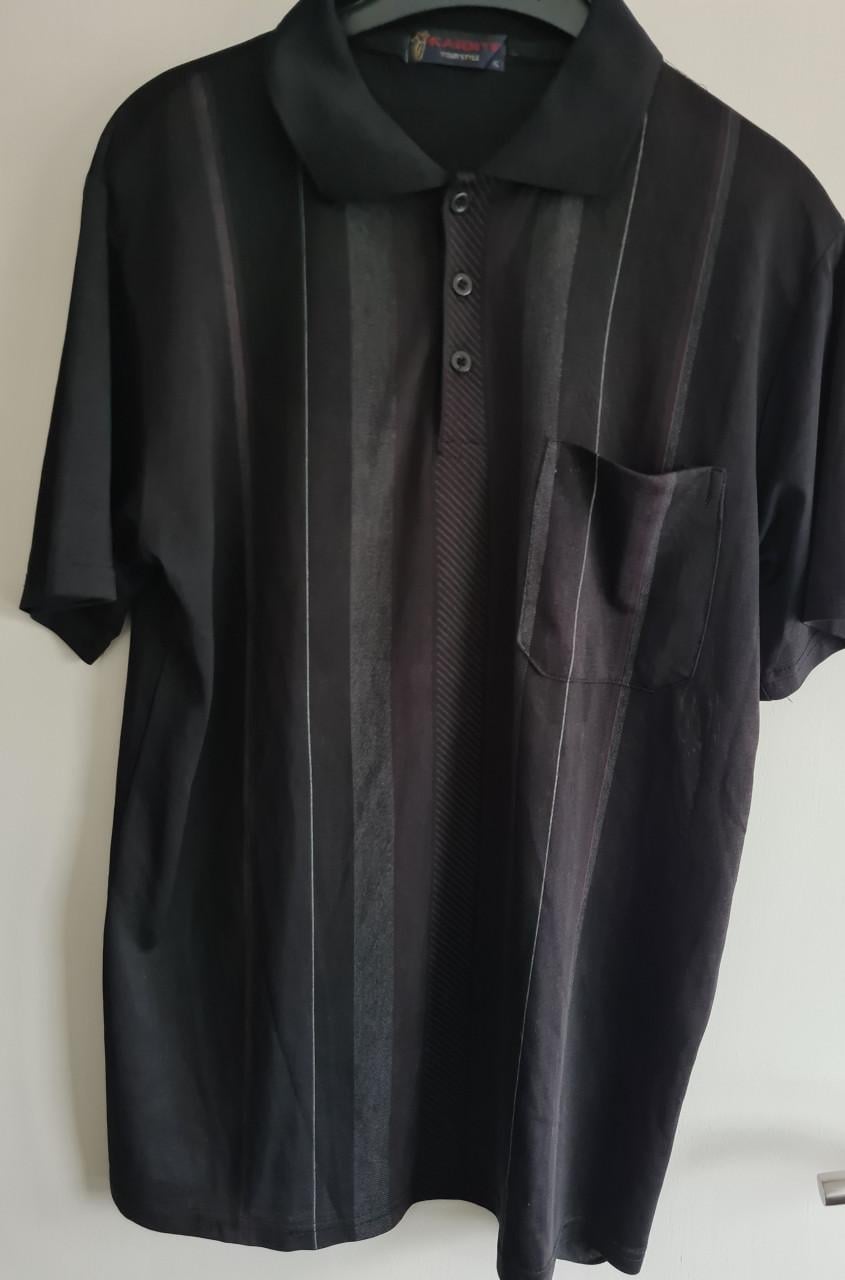 Zwarte polo blouse van Kaditi Maat XL