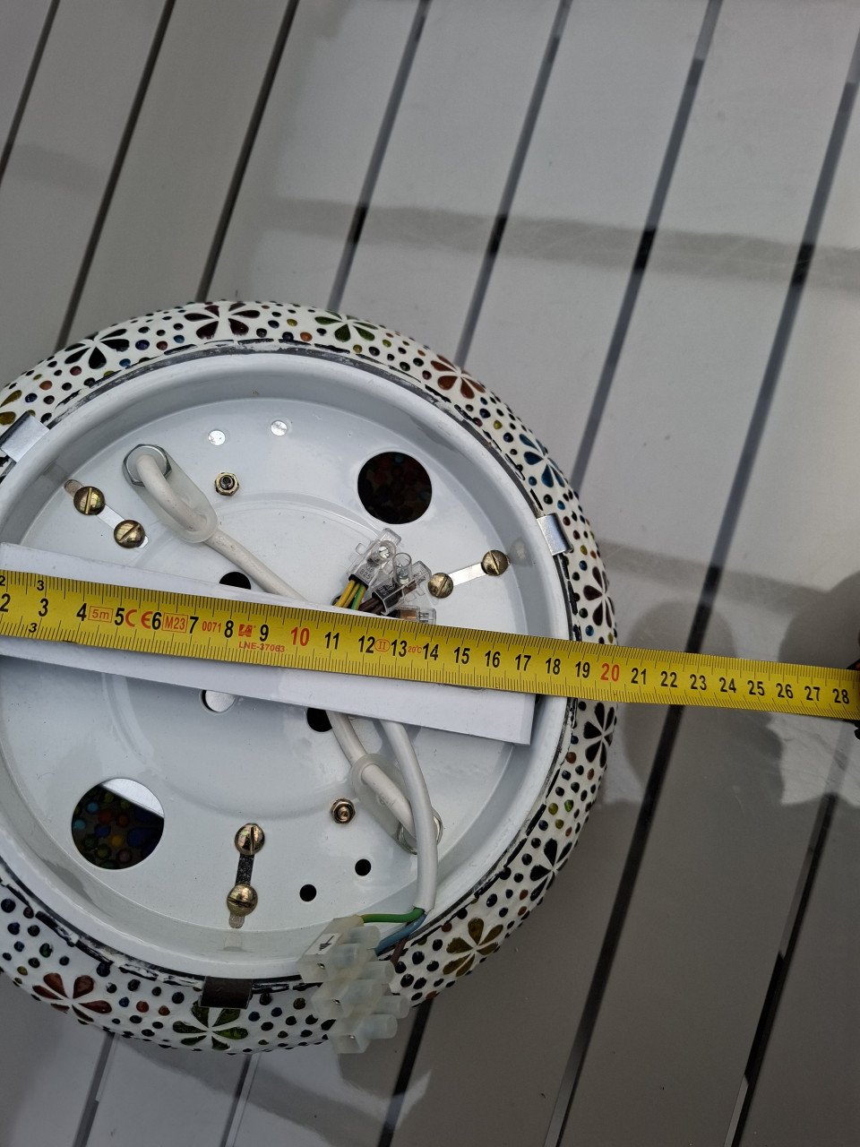 Mozaiek plafondlamp .