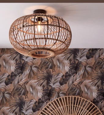 Plafondlamp Bamboe zgan