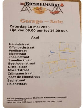 Rommelmarkt/ garage sale/ rommelroute