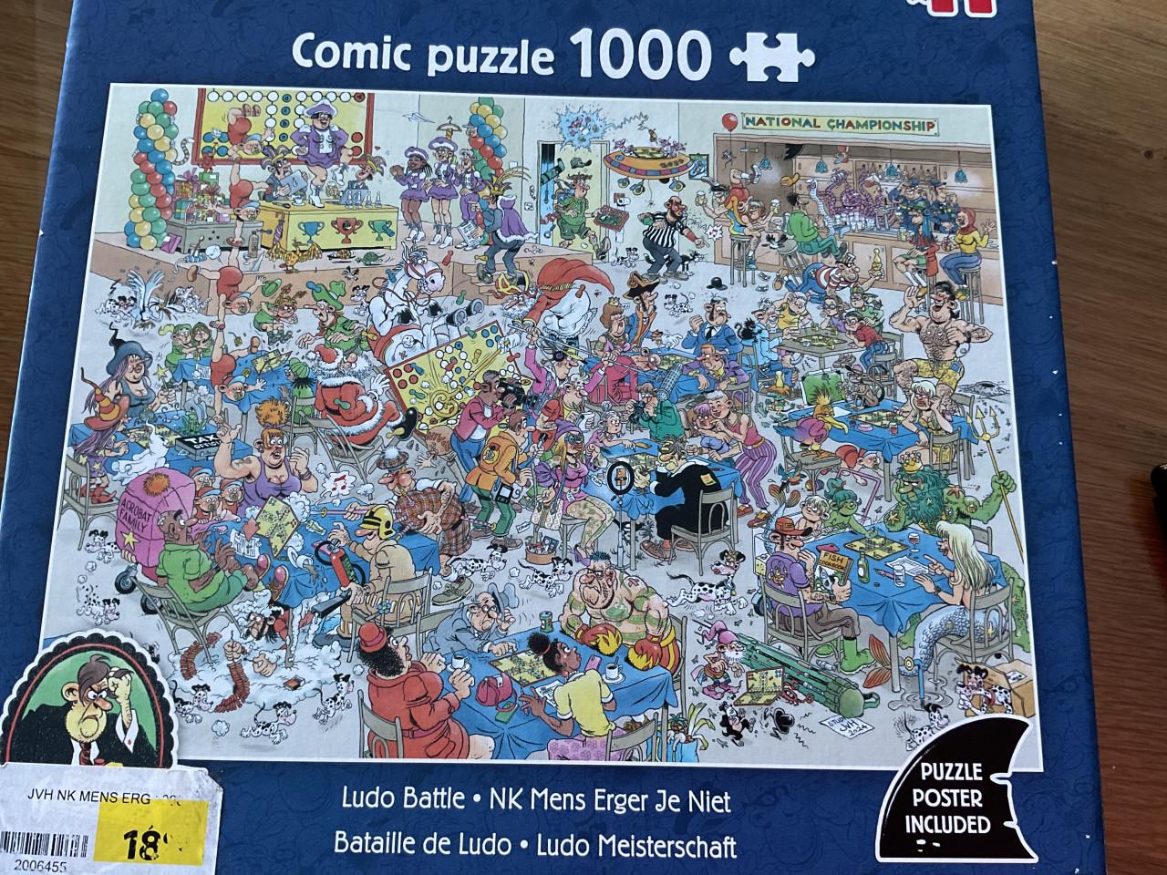 Jan van Haasteren NK MENS ERGER JE NIET