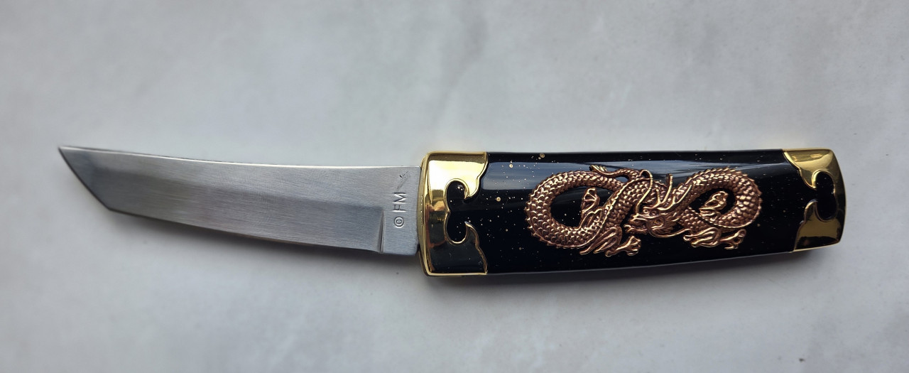 Franklin Mint - Dragon of the East verzamelaars Tanto mes (N0667)