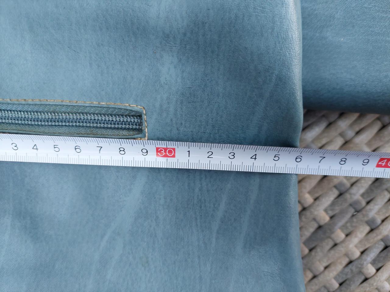 2 schoudertassen blauw/crème