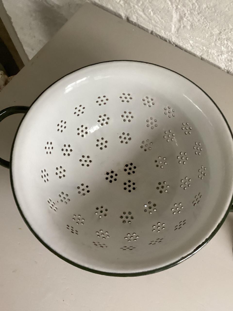 Vintage emaille vergiet