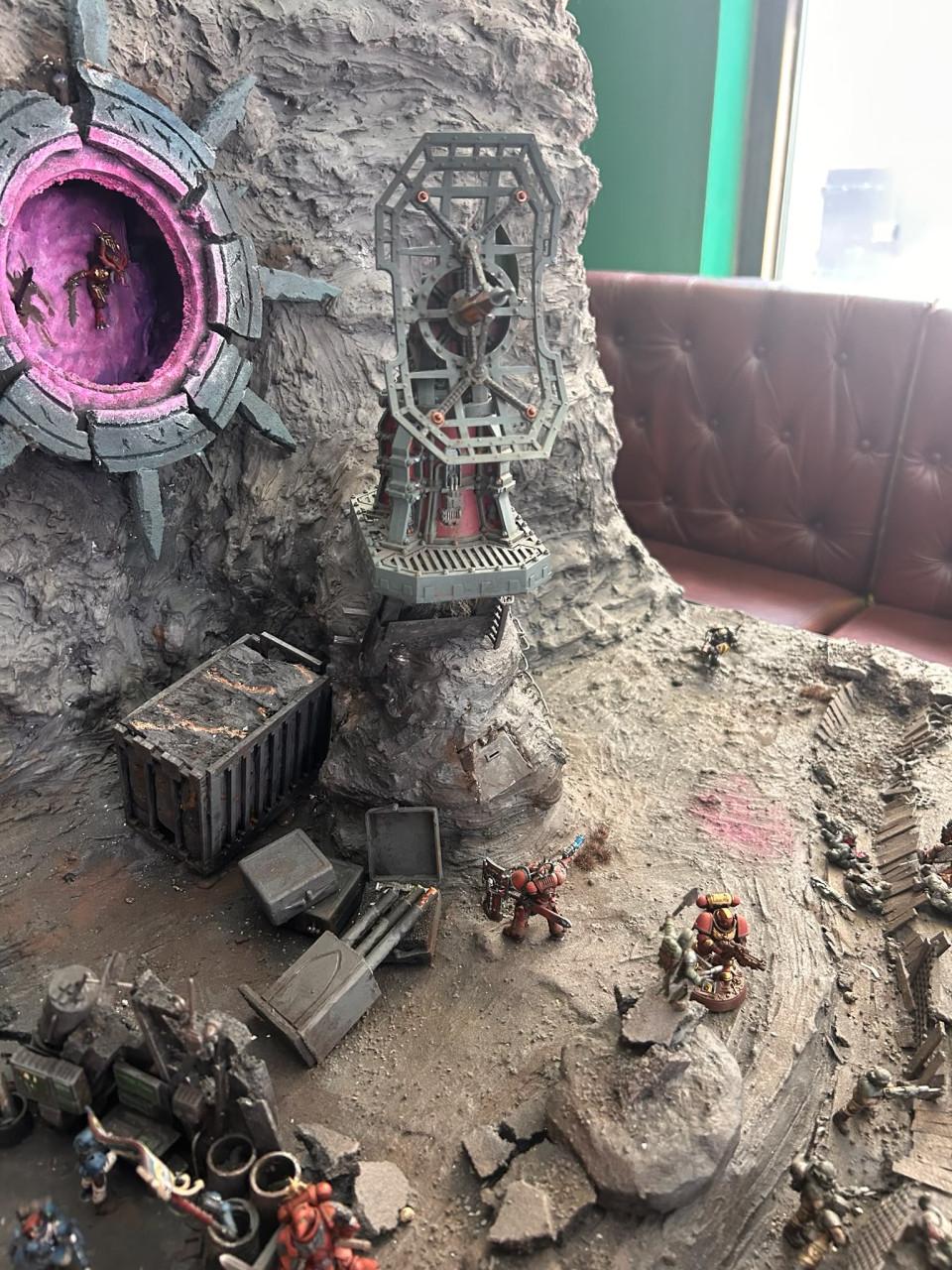 Uniek Meesterwerk: Handgemaakt Warhammer Diorama / Speelbord!