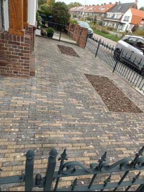 Gratis beton klinkers zwart geel