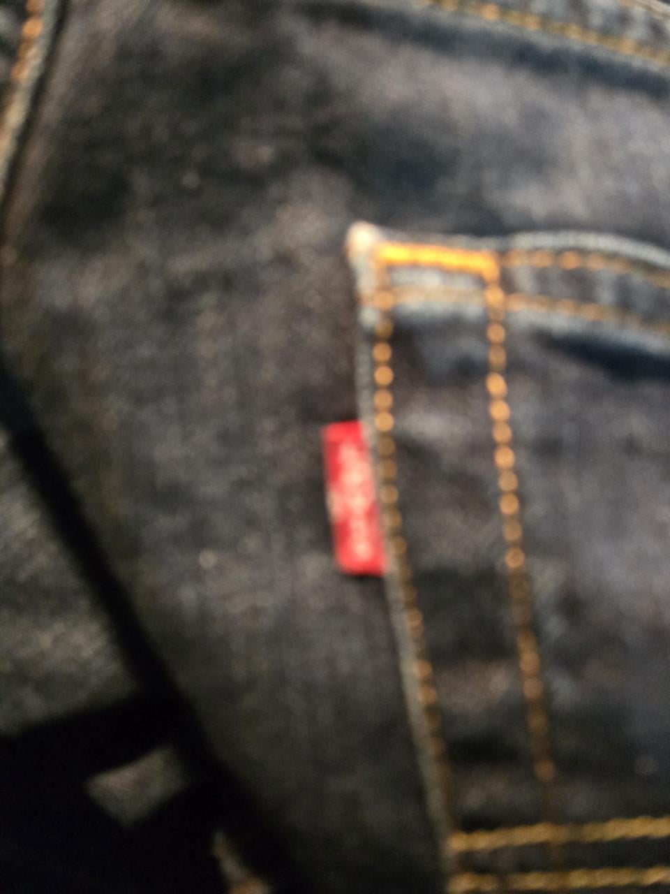 Donkerblauwe Levi's jeans Maat W33-L34 met een rechte pasvorm