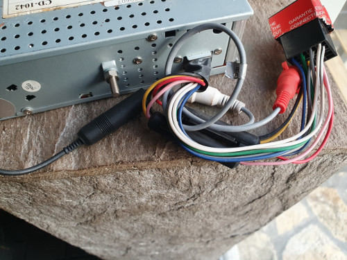 Mooie werkende SuperTech CD-1042 autoradio blauwe verlichting....