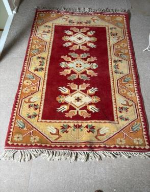 Mooi Turks tapijt - wol op wol Tavas Hali, handmade