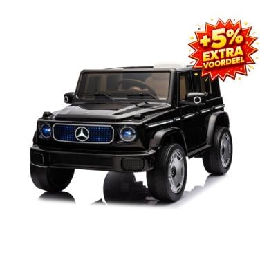 Elektrische Kinderauto 12V–Mercedes-Benz G-Klasse EQG | Zwart