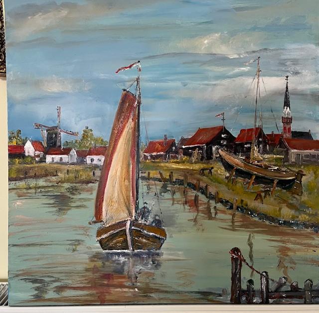 Schilderij olie verf   ---