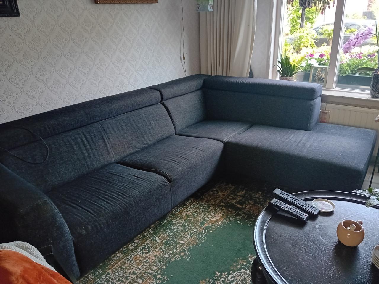 Hoekbank antraciet GRATIS
