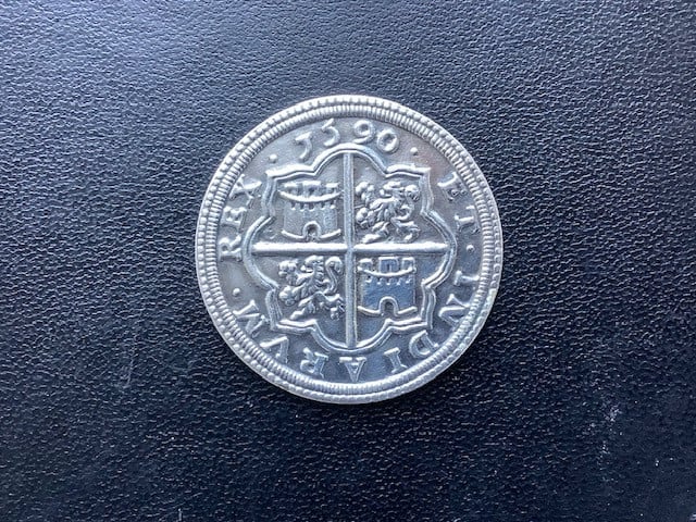 Replica “Spaanse Mat” 8 reales 1590.