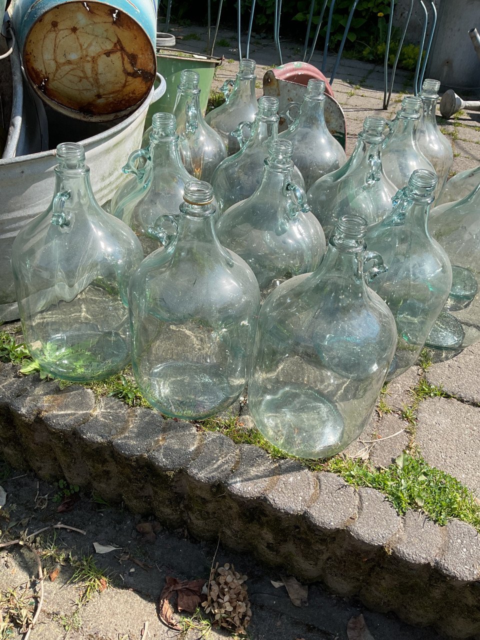 Brocante flessen 5 liter