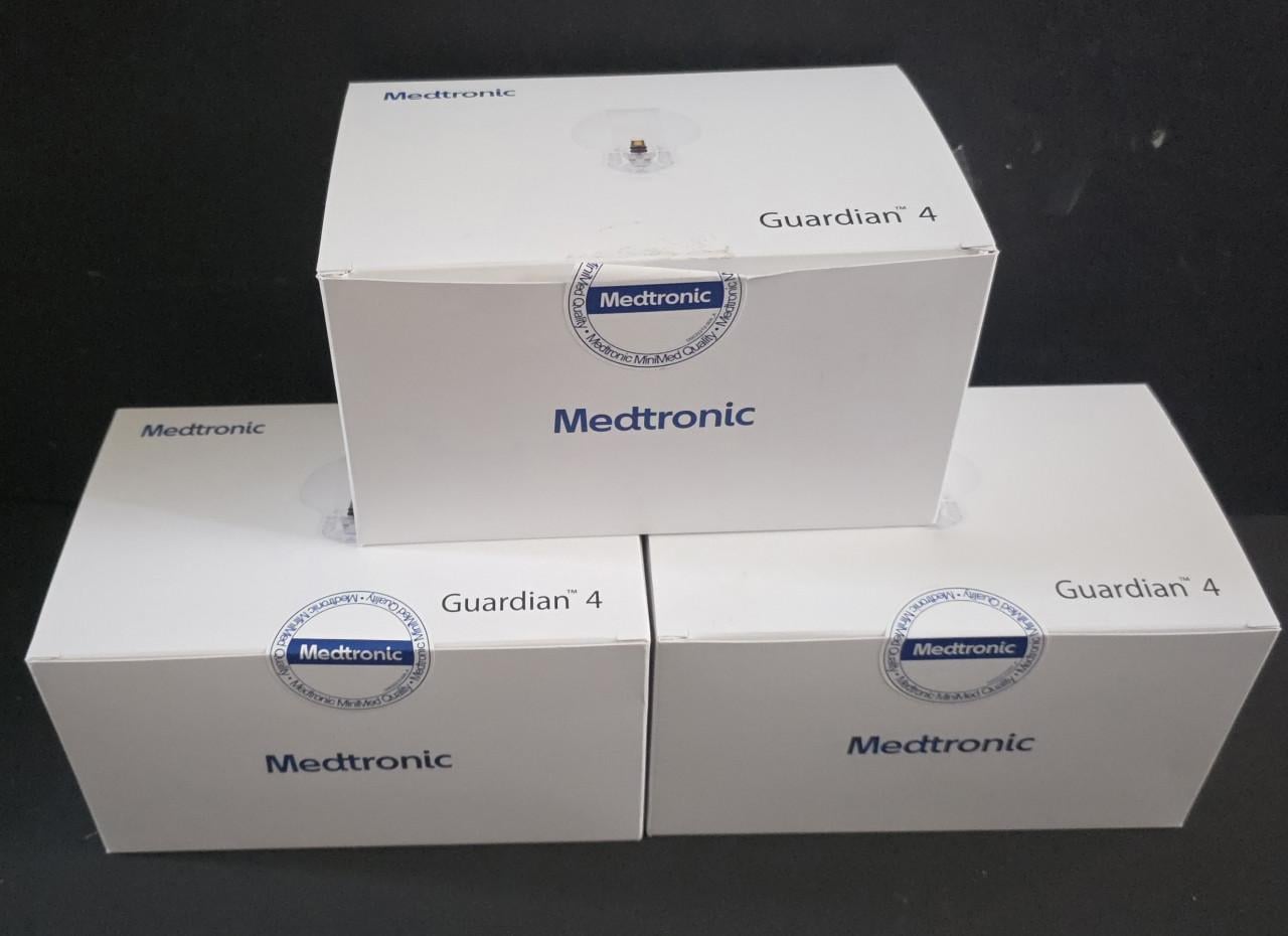 Medtronic Guardian 3 sensoren en een grbuikte tranmsmitter