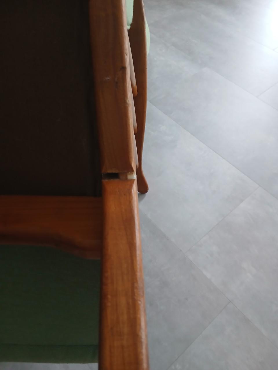 Te koop mooie groene fauteuil uit de jaren 60