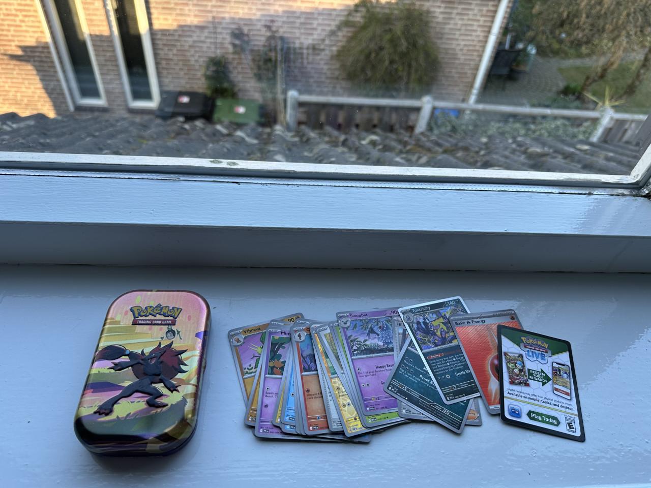 Pokemon mini tin met 50 bulkkaarten