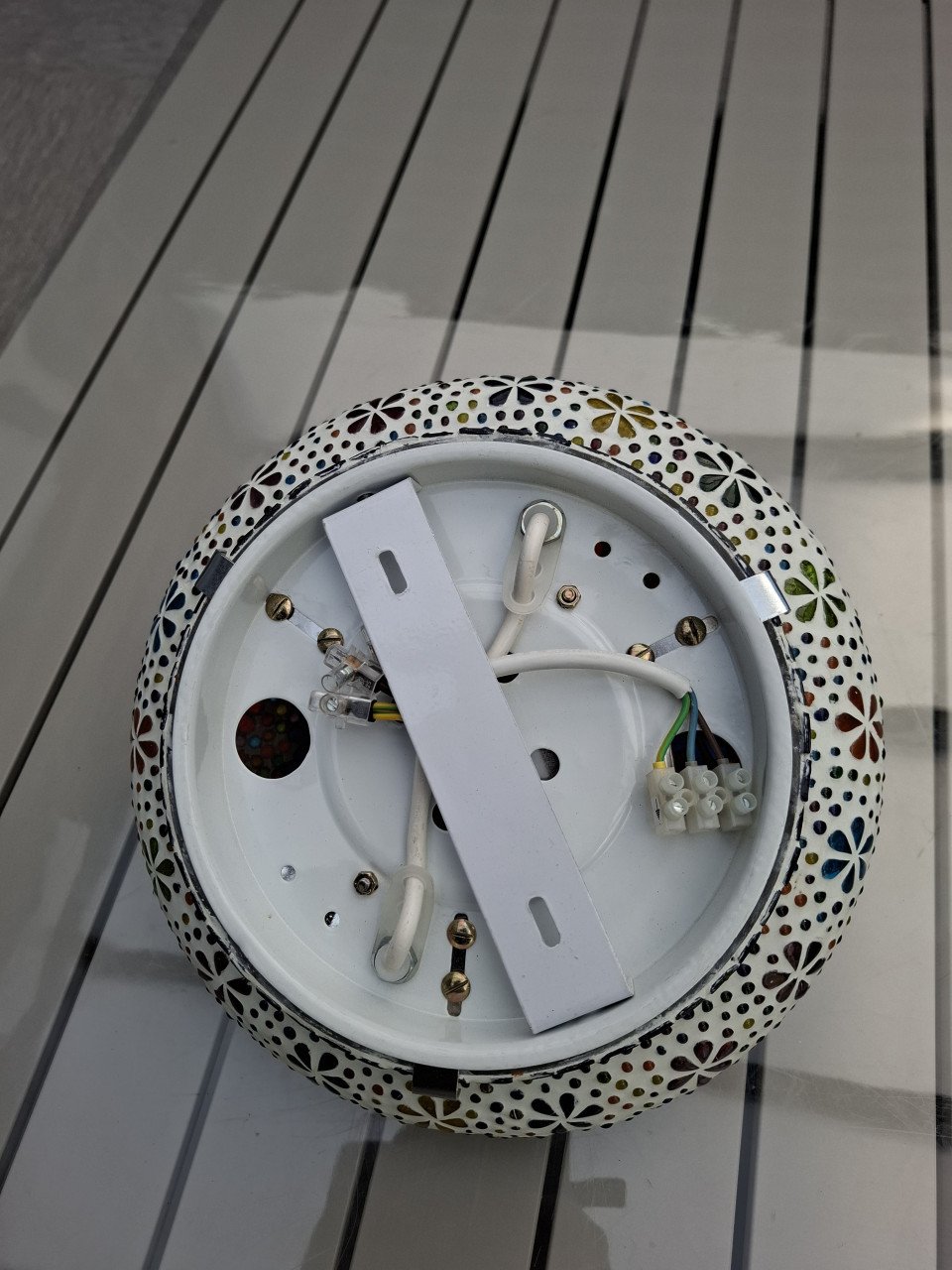 Mozaiek plafondlamp .