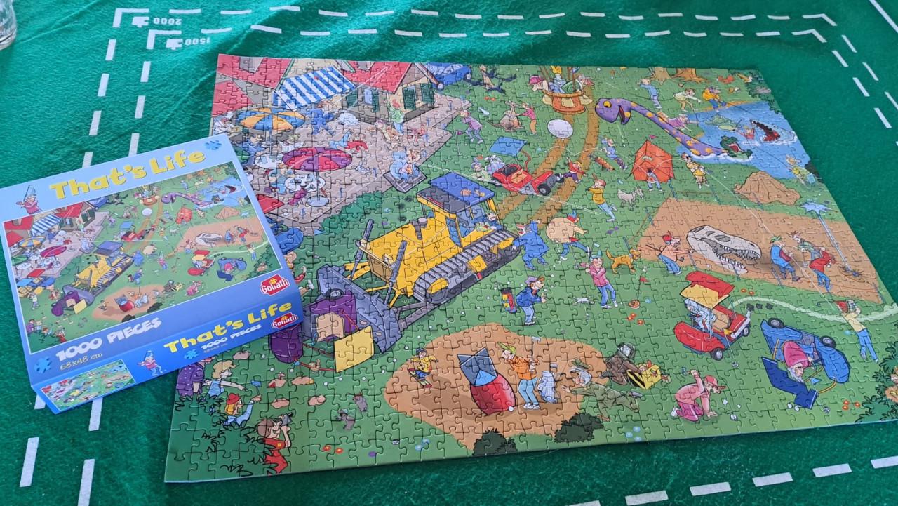 Legpuzzel van 1000 stukjes.