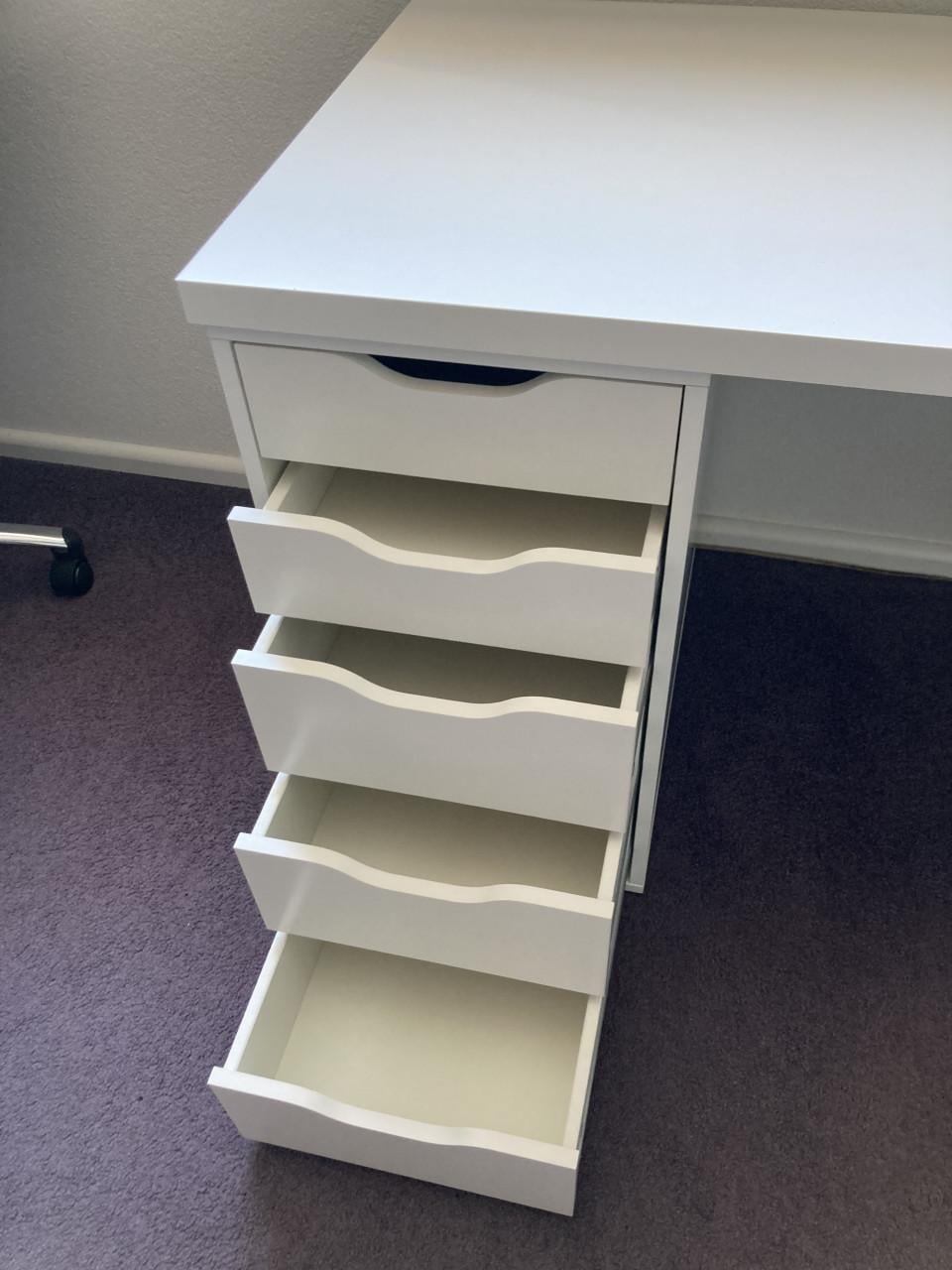 IKEA bureau Alex serie (wit)