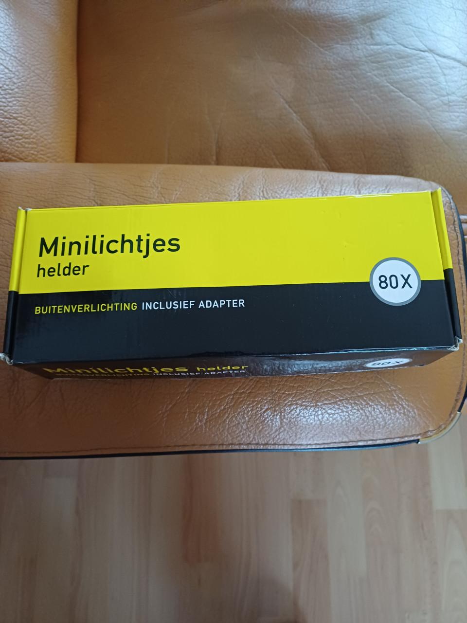 Buitenverlichting inclusief adapter 80 minilichtjes helder