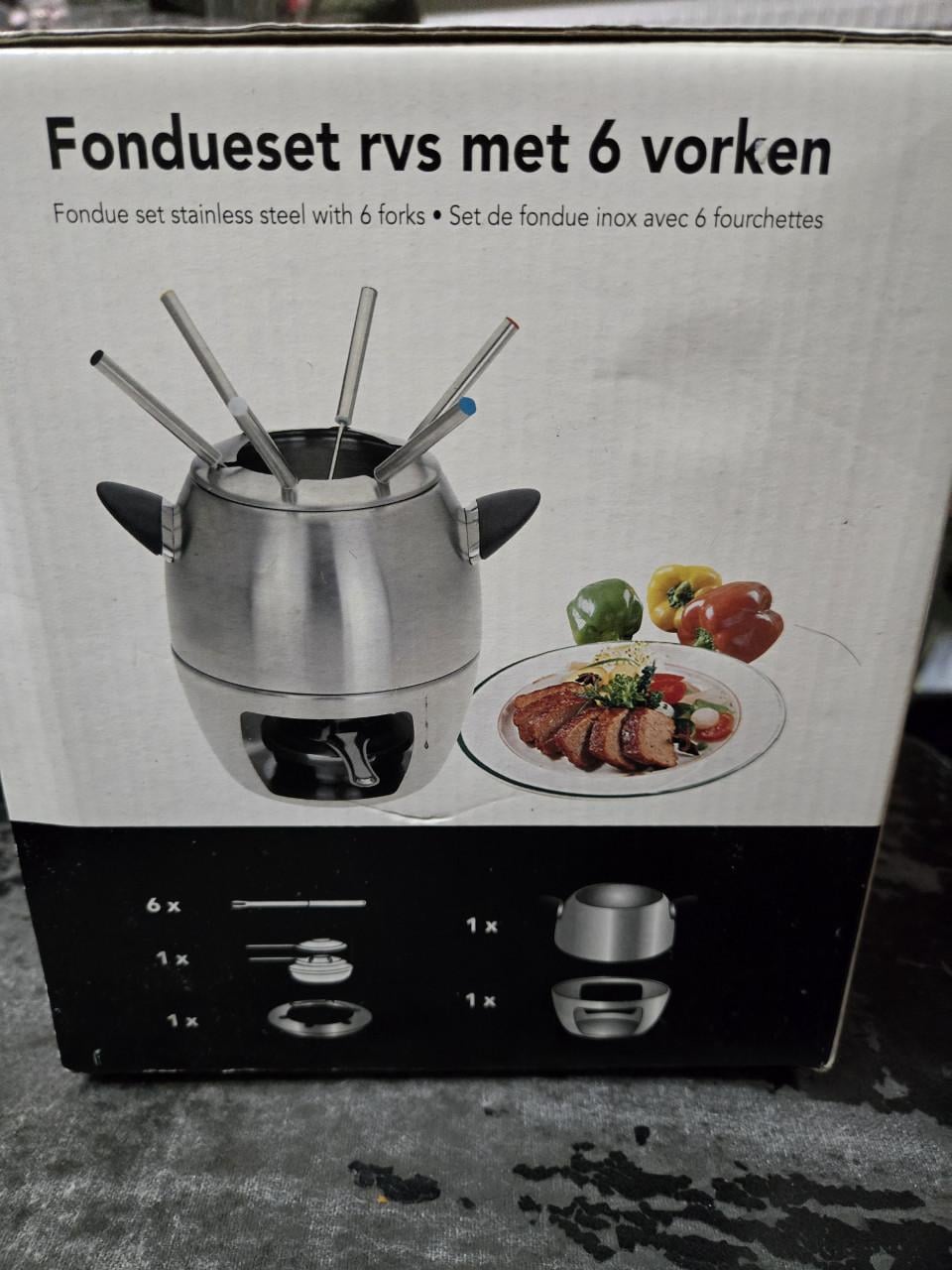 Fonduepan voor 6 personen