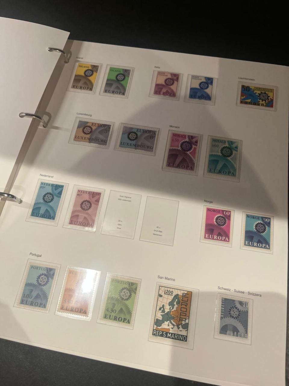 Album met fdc's Europa CEPT