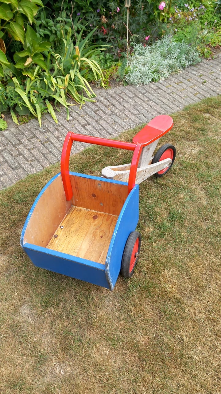 Houten bakfietsje