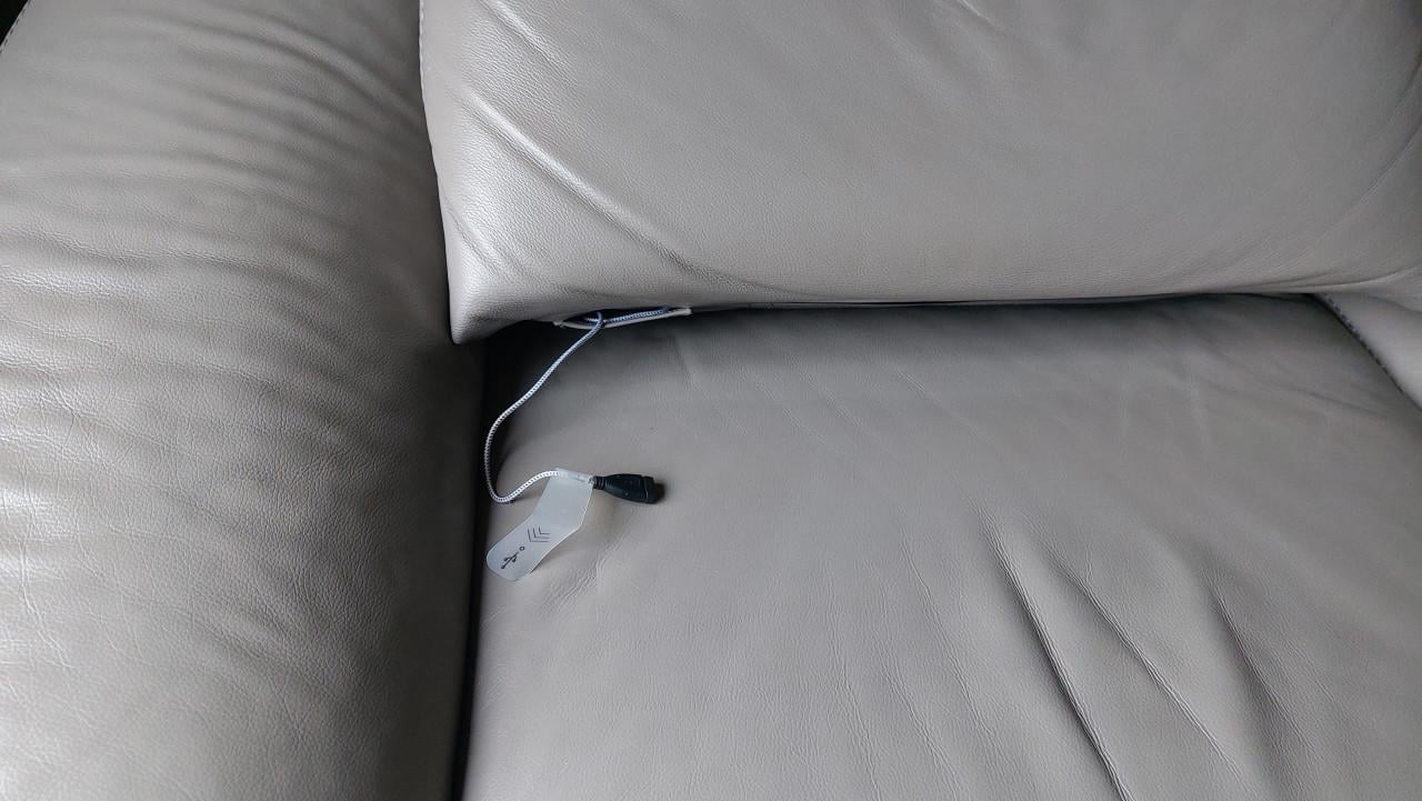 Luxe leren 2-zits relaxbank