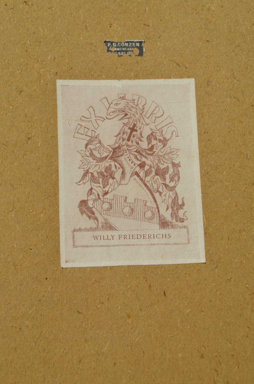 Belgische lithografische prenten van gebouwen (1)