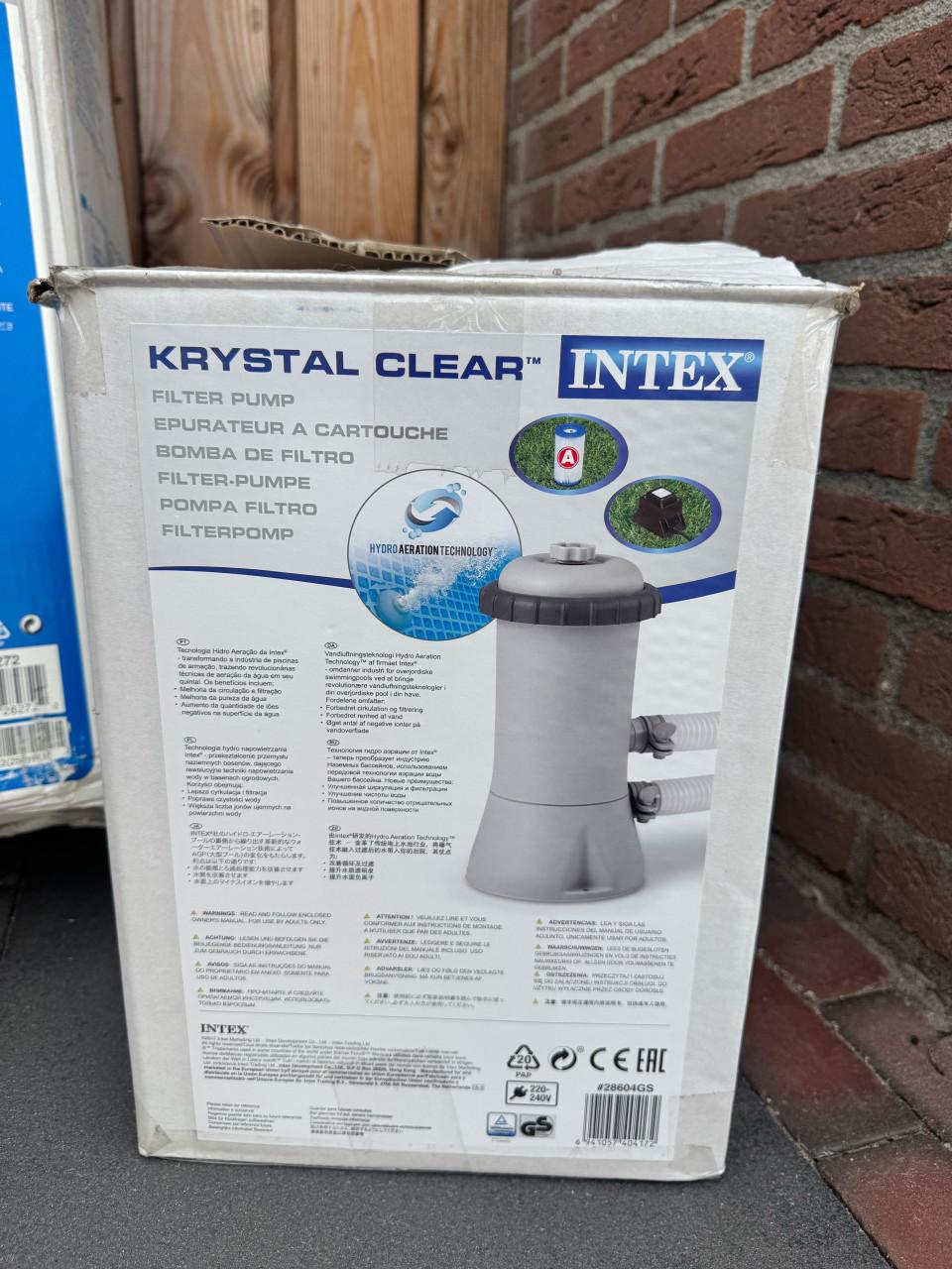Intex zwembad 3x2x0,75 m incl. pomp en accessoires