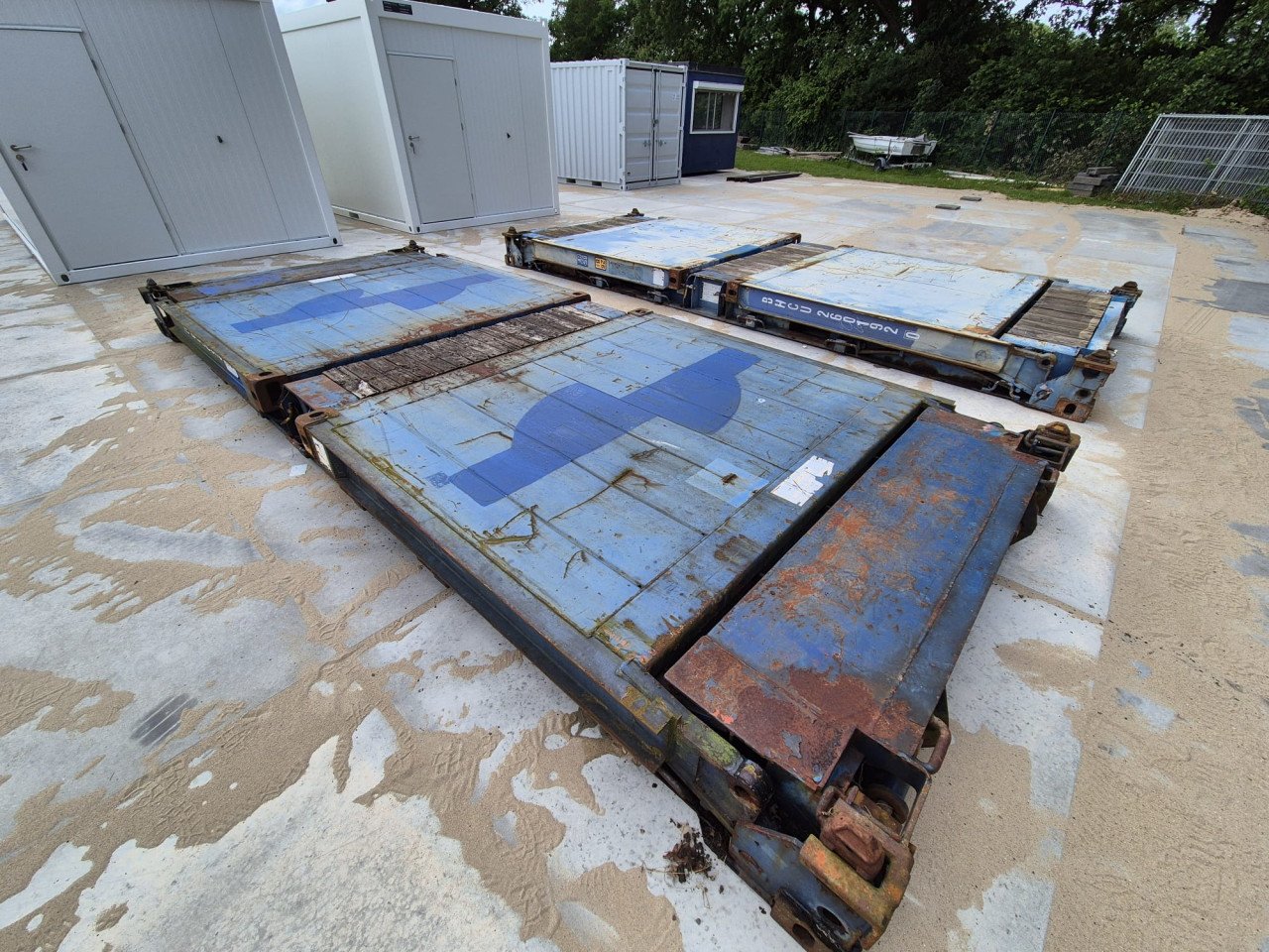 20ft flatracks / container plateau / last plateau te koop