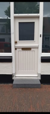 Prachtig teak houten voordeur