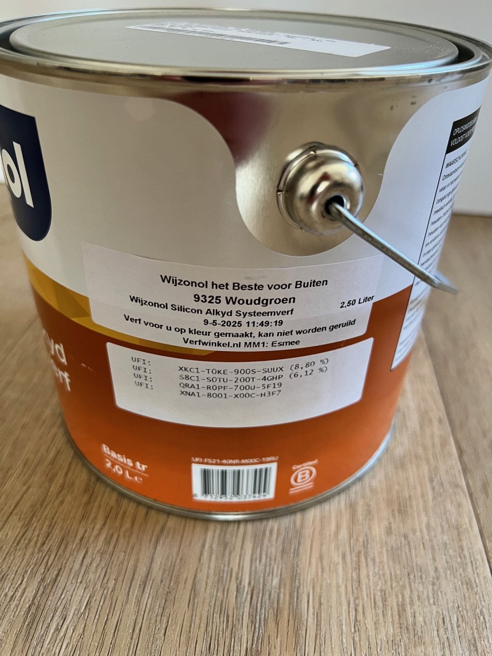 Wijzonol Silicon Alkyd Systeemverf | 9325: woudgroen (NIEUW! & ongeopend!)