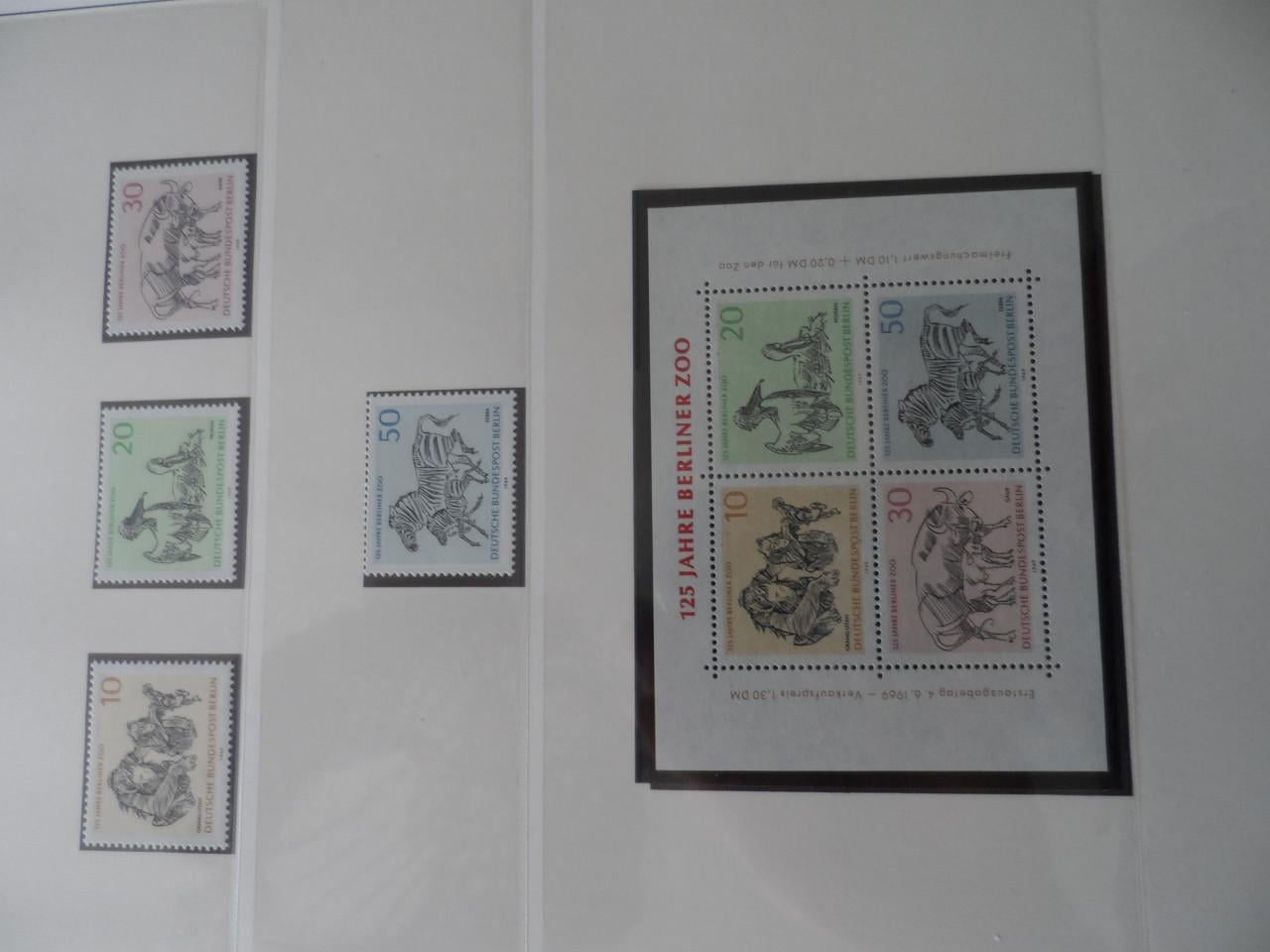 Postzegels BERLIJN 2 LINDNER FALZLOZ T albums en 100 FDC's