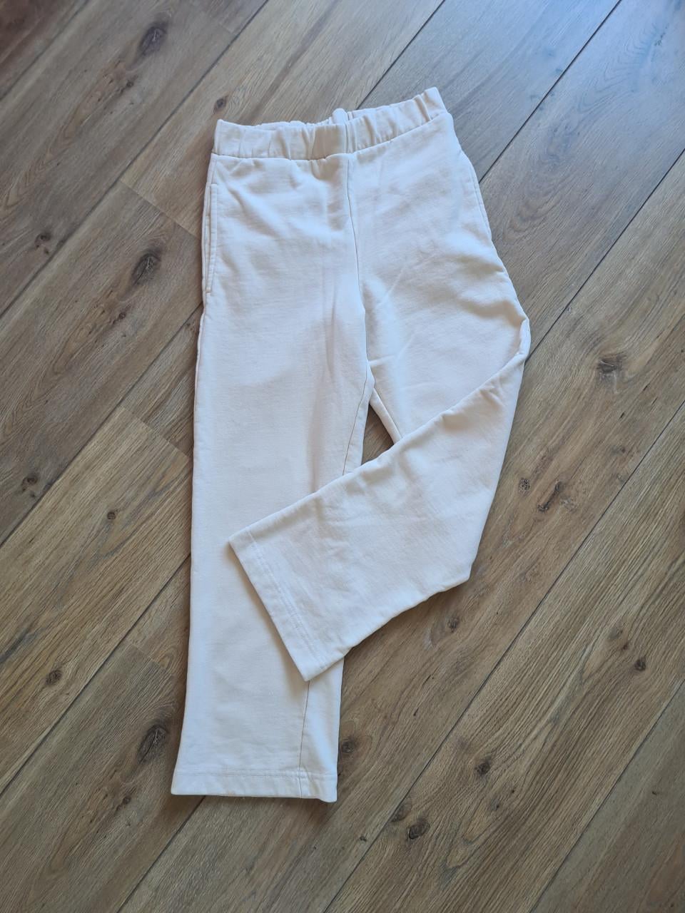 Blue Queen ecru broek van joggingstof mt 158- 164