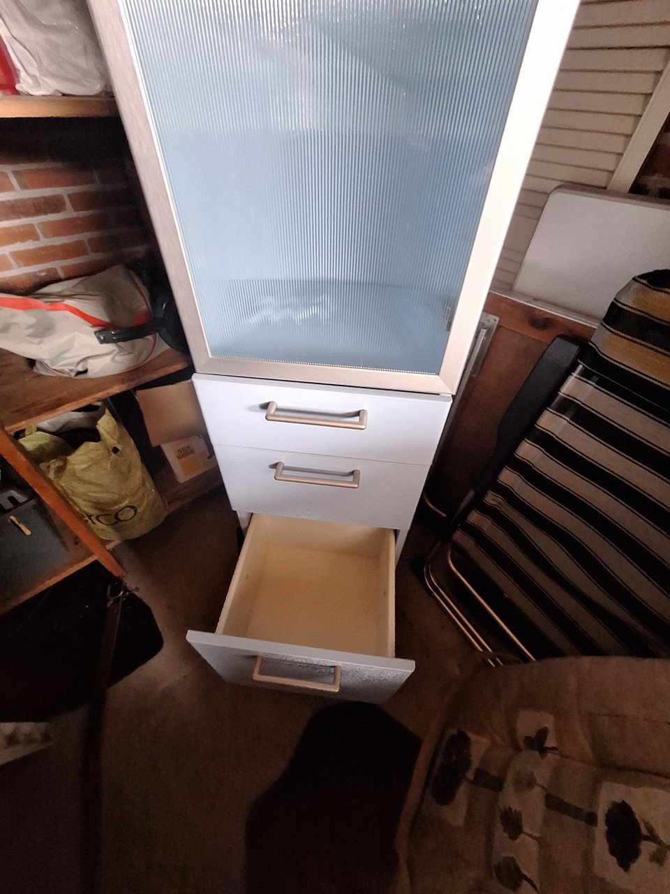 Badkamerkast Ikea licht blauw
