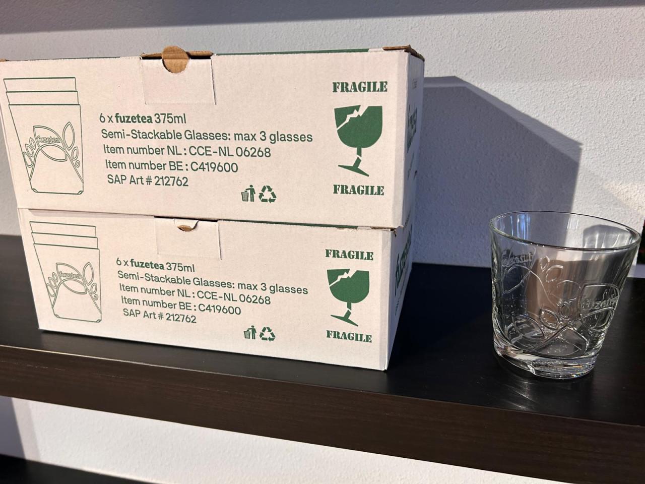Originele Fuze Tea Horeca Glazen (Set van 6)